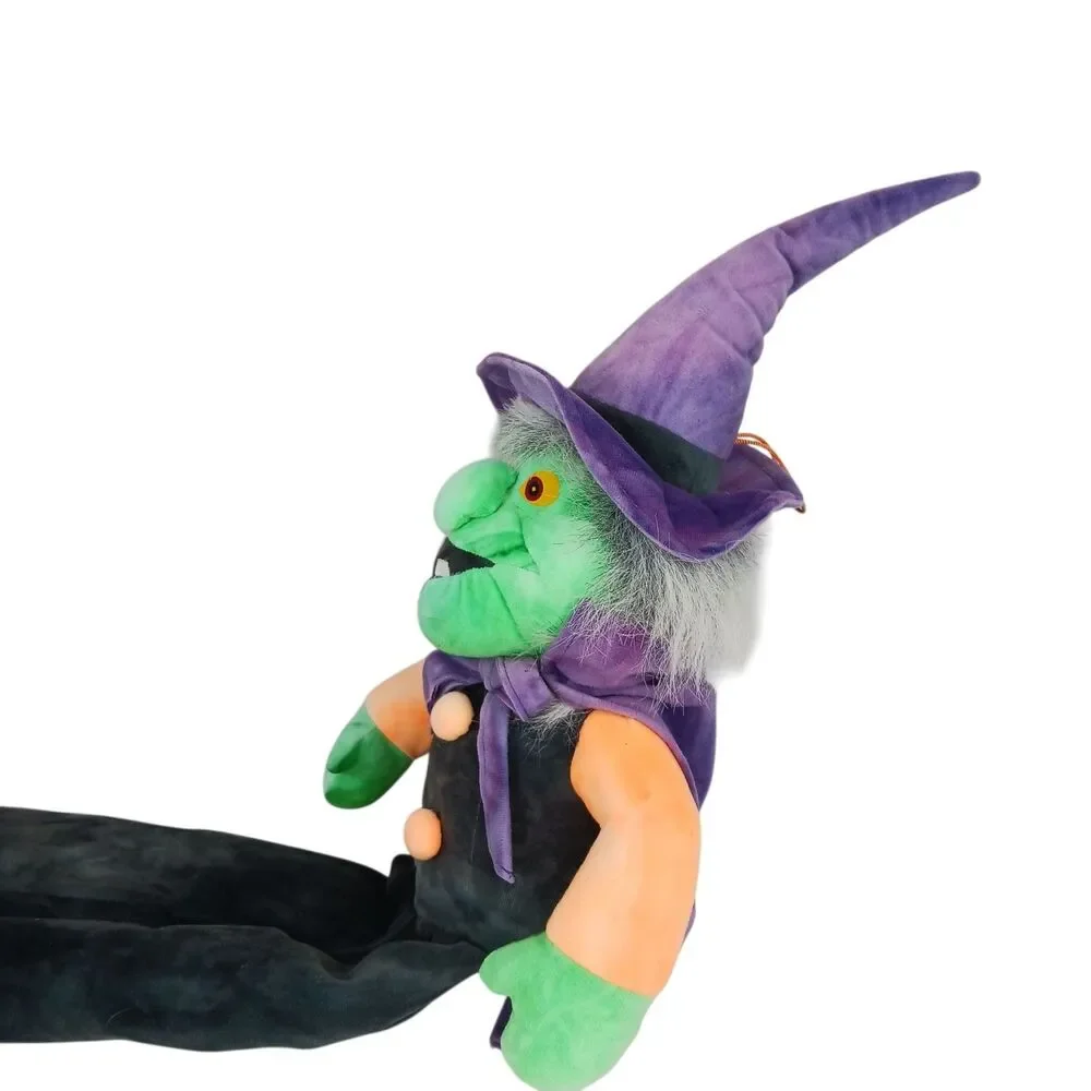 Vtg Stuffins Tie Dye Dracula & Witch Plush Halloween Toys 1998  Rare Large 22